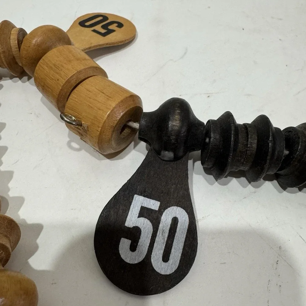 Vintage Hanging Wooden Pool Billiards Snooker Score Keeper Beads 67